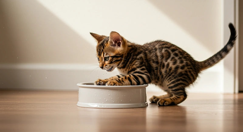 Bengals often show a remarkable fascination with water