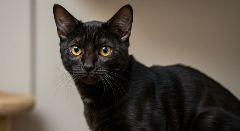 Perfect Melanistic Black Bengal Cat