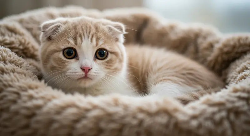 Scottish fold kittens like calm home environments