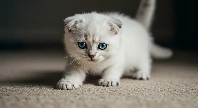 White Scottish Fold Kitten