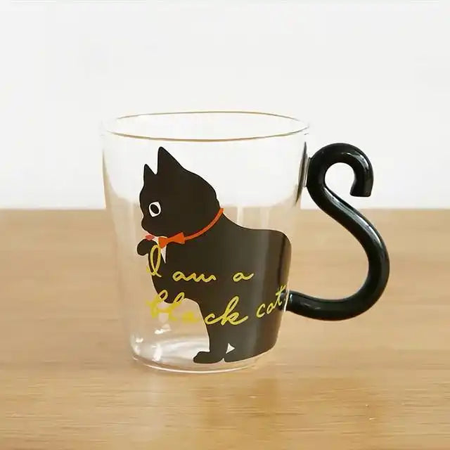 Cute Cat Glass Cup