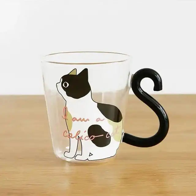 Cute Cat Glass Cup