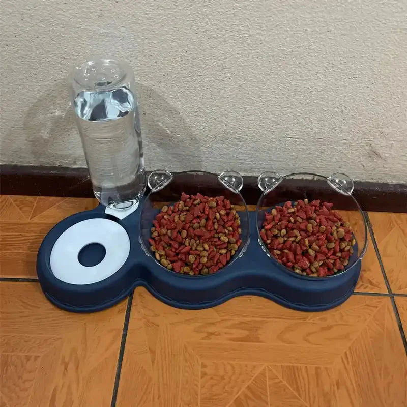 Food Bowl With Water Fountain