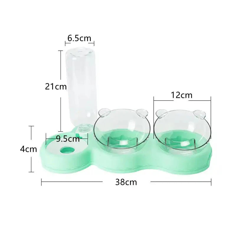 Food Bowl With Water Fountain