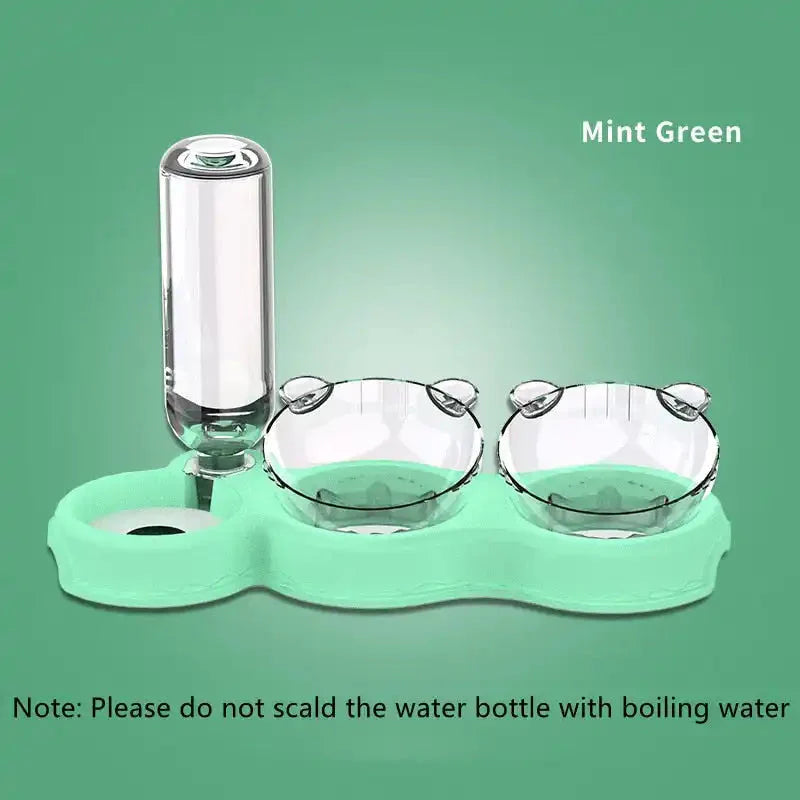 Food Bowl With Water Fountain