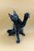 Playful gray Maine Coon kitten named Luna having fun and showing off its cuteness