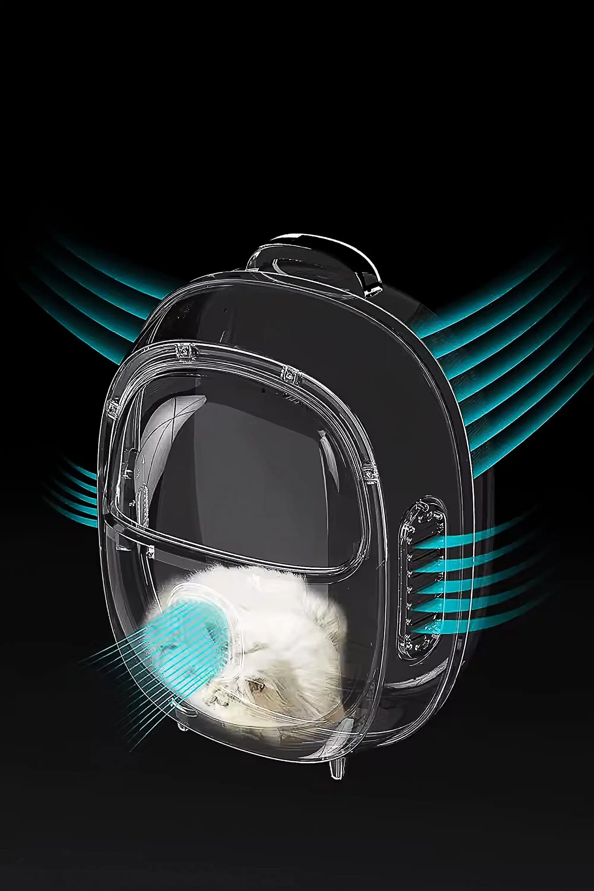 LuxeTech Kitten Spaceship Backpack