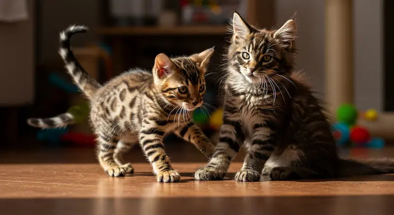 maine coon vs bengal cat comparison