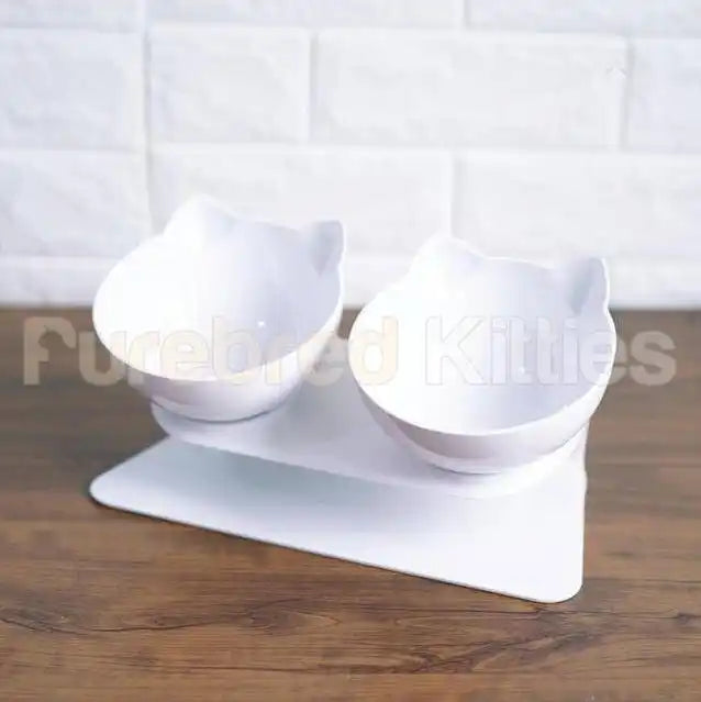 Purring Pet Food and Water Bowl
