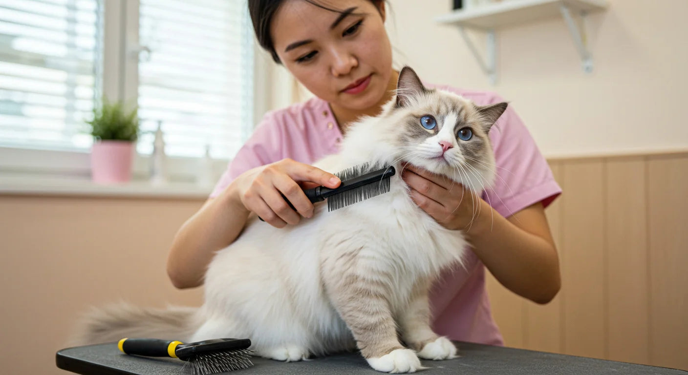 ragdoll cat grooming