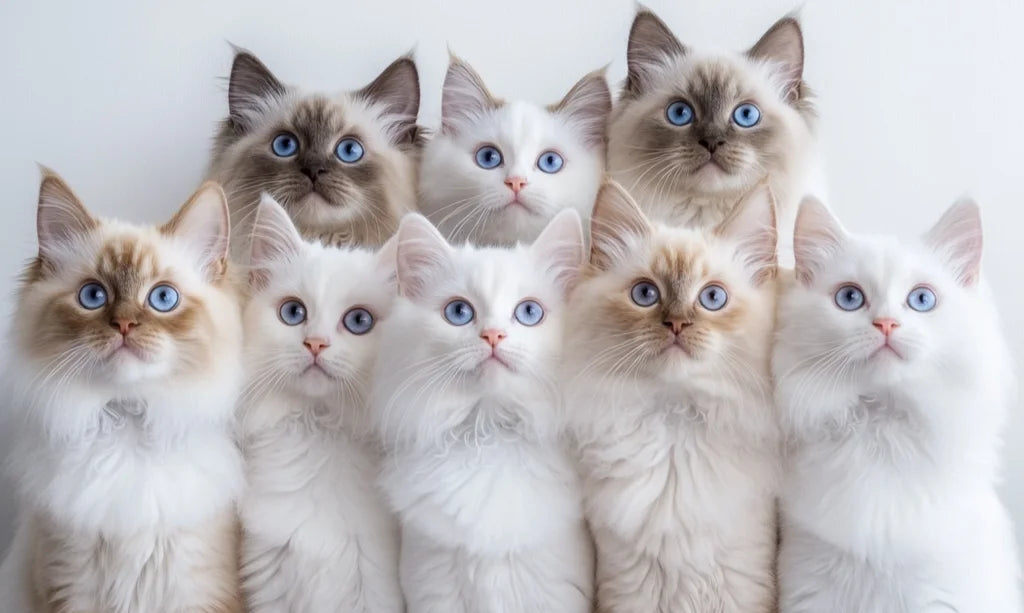 different types of ragdoll cats
