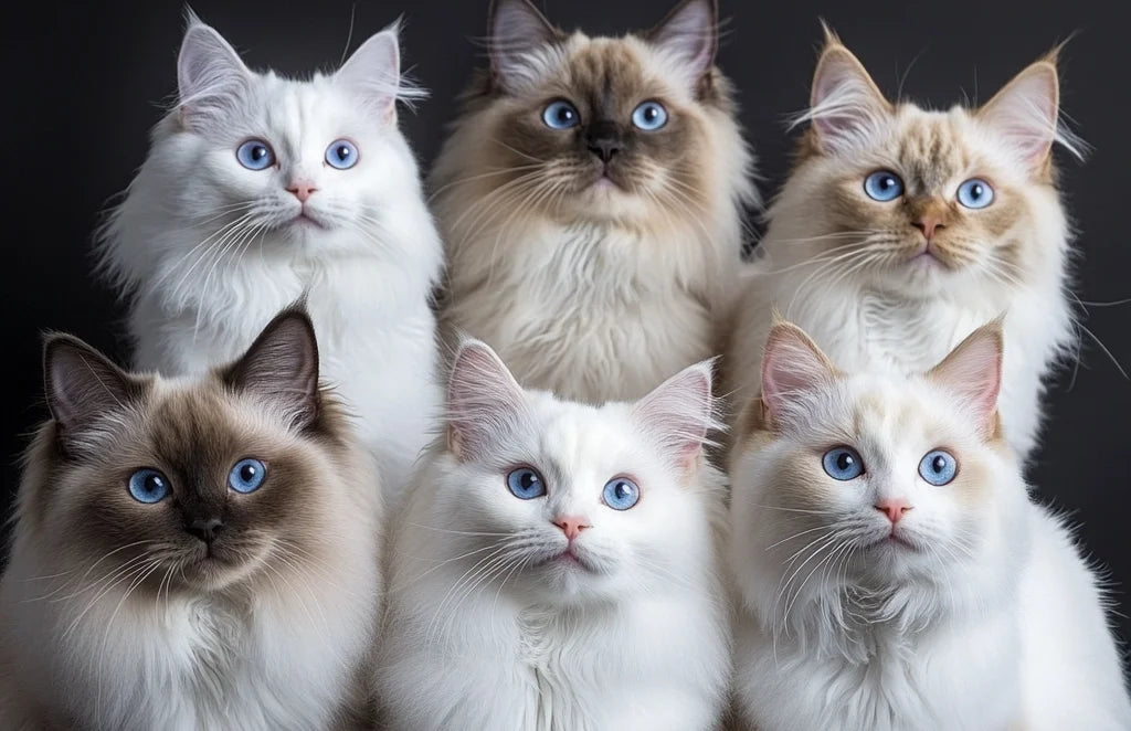 different types of ragdoll cats