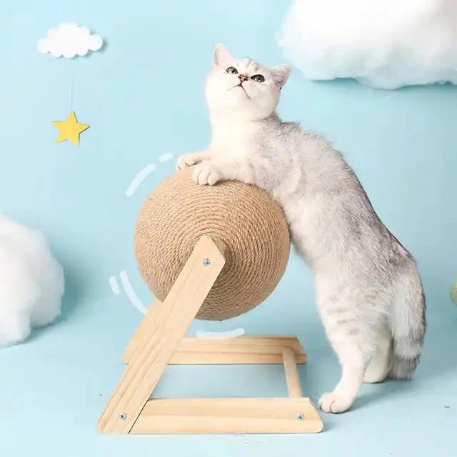 Wooden Scratching Ball