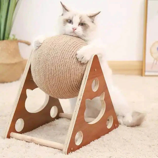 Wooden Scratching Ball