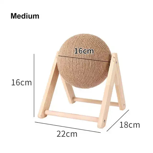 Wooden Scratching Ball