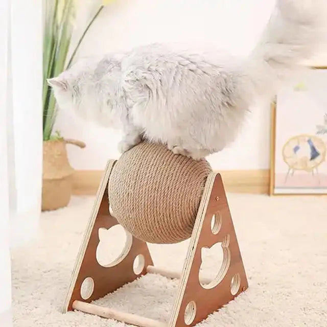 Wooden Scratching Ball