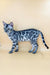 Spotted gray Bengal cat in Zoe Bengal Kitten product display